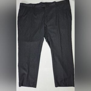 New Jos A Bank Mens Reserve  Wool Pants Size 48R Charcoal Gray Tailored Fit